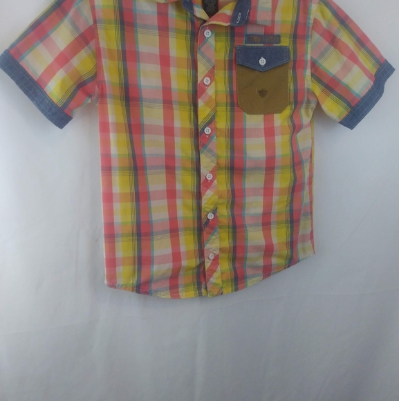 Blac Label Yellow/Red Striped Print Shirt - Picture 1 of 7
